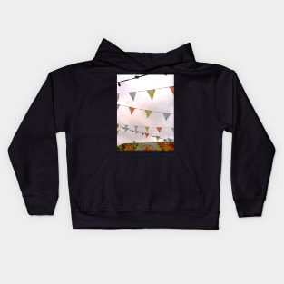 Colorful Flags City Photography Kids Hoodie